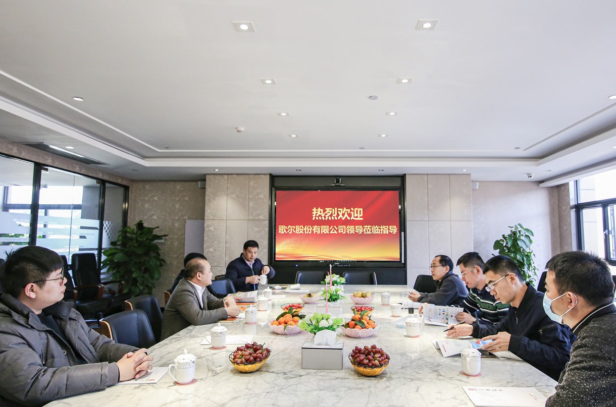 熱烈歡迎歌爾股份領導蒞臨我司參觀指導
